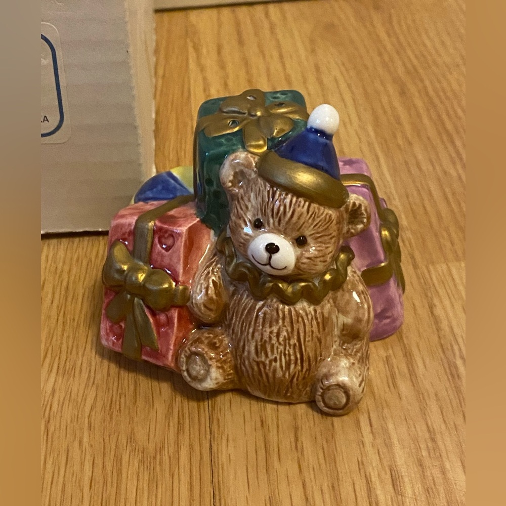 Fitz & Floyd Omnibus Yule Tree Salt & Pepper Shaker Set 2073/17 Christmas - Picture 3 of 6